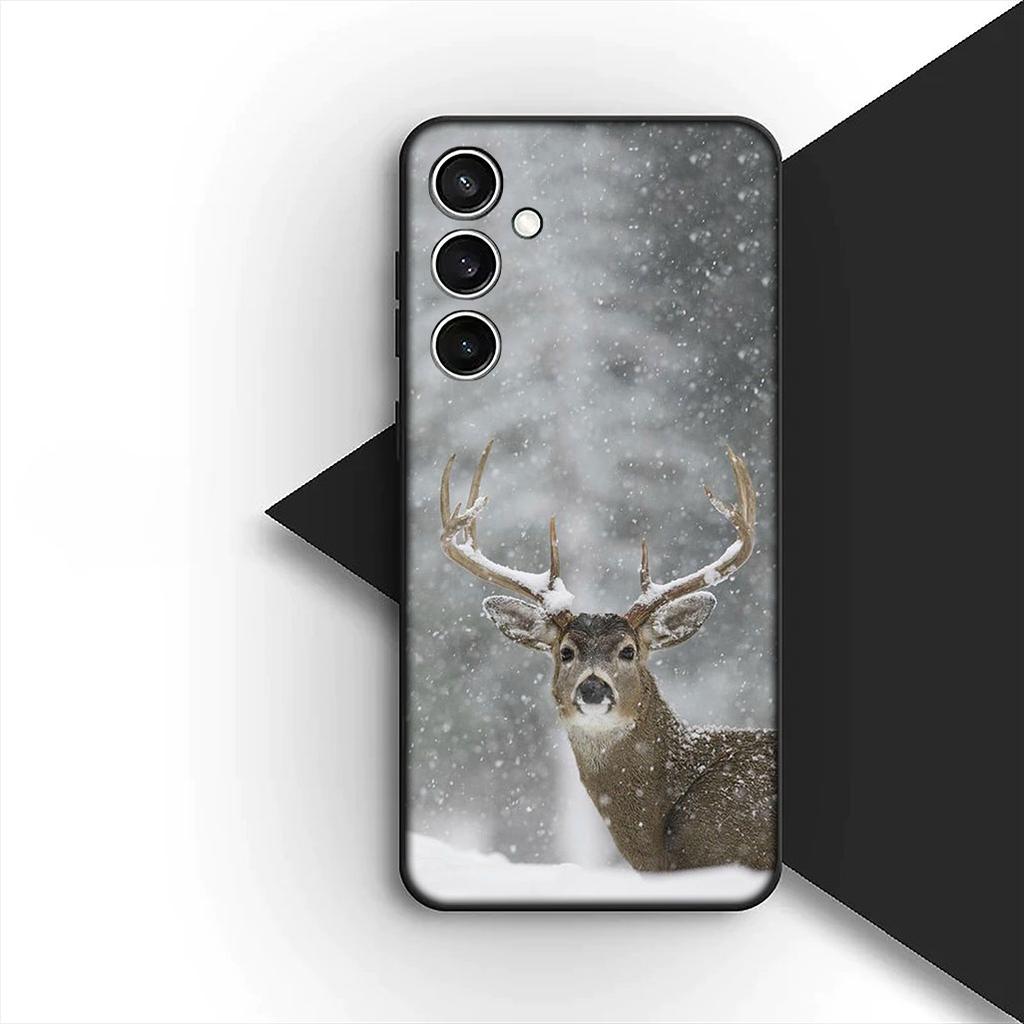 Cover for Samsung Galaxy S10 S8 S9 Plus A33 A34 A31 70 A71 A72 Note 20 9 8 S10E Casing Phone Case Forest Deer Hunting buck