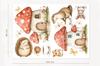 Forest Village Animals Mushrooms Wall Stickers For Children'S Room