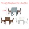3 Pieces 1/87 Dollhouse Furniture Set with Food Tray for Miniature Layouts
