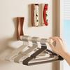 Retractable Wall Mounted Hanger Organizer For Closet, No Drill Coat Hooks Storage Rack For Home, Plastic Pants And Skirt Hanger Holder