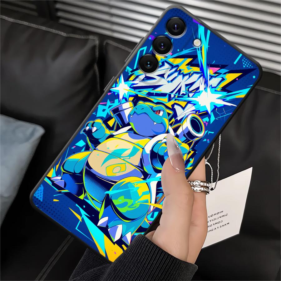 Comic Pokemon Art Case for Samsung Galaxy A16 A40 A04 A17 A50 A05 A06 A70 A15 A13 A20 A12 Funda Phone Cover