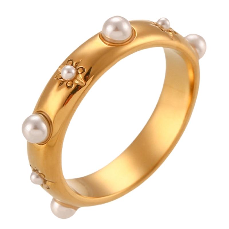Metal Rings Fashion Dating Jewelry Stainless Steel Texture Comfortable Rings for Adding a Touch of Color to Any Look