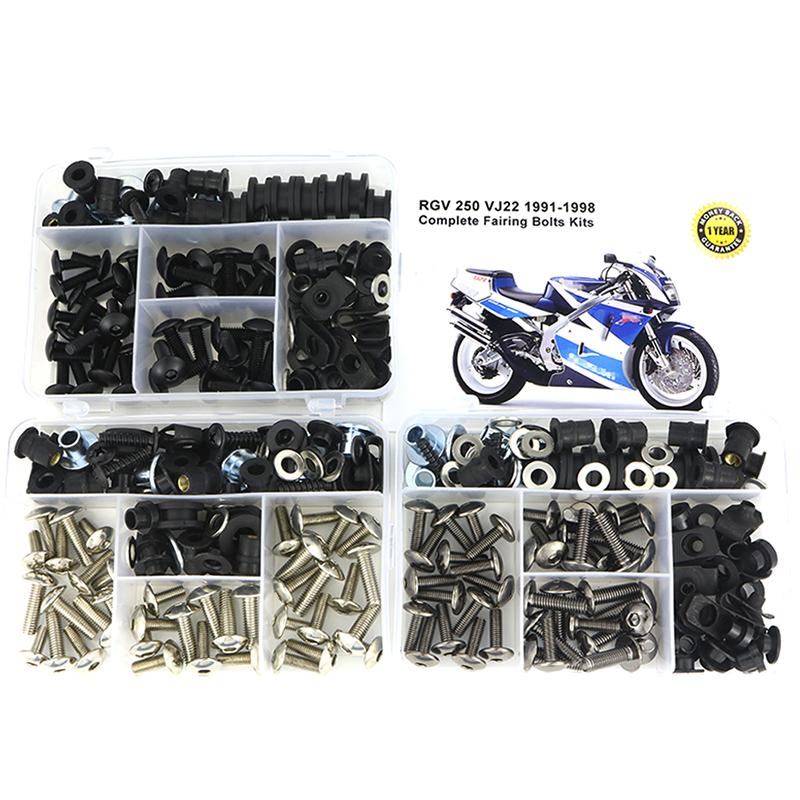 Fit For Suzuki RGV 250 VJ22 1991 1992 1993 1994 1995 1996 1997 1998 Complete Full Fairing Bolts Kit Fairing Clips Speed Nuts