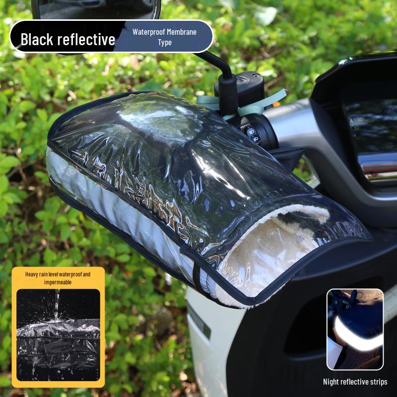 Women's Winter Electric Vehicle Windproof Gloves for Motorcycles & Scooters