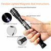 360 Degree Rotation Magnetic LED Work Light Flexible Design Long Goose Neck Telescopic Flashlight Metal Hose Construction