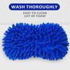 Car Premium Washing Gloves Waterproof Microfiber Chenille Gloves    Detailing Sponge Brush Auto Care Double-faced Glove