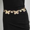 High-end Sweet Girl Big Butterfly Hollow Fashion Clothing Waist Chain Metal Sweet Cool Women's Waist Chain