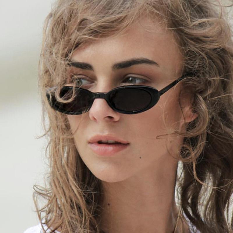 Classic Vintage Oval Sunglasses Women For Men Sun Glasses Luxury Brand Designer Punk Popular Hip Hop Milk Cow Eyeglasses Uv400