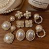 French Baroque Pearl Earclip with No Ear Hole for Women New Earclip Style Versatile Earaccessory