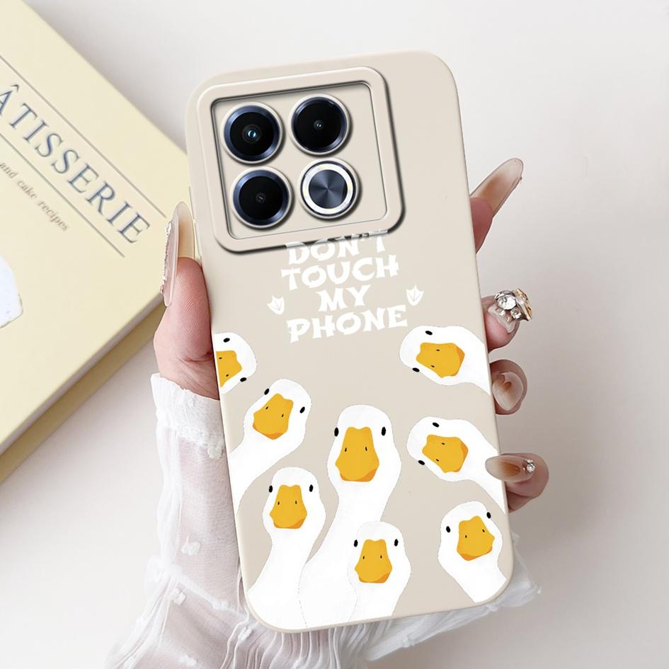 For Infinix Note 40 5G Case Cartoon Rabbit Flower Anti Slip Bumper Soft Silicone Cover For Infinix Note40 X6852 X6851 Phone Case