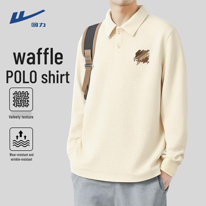 Warrior Unisex Waffle Knit Long Sleeve Polo Shirt 4XL