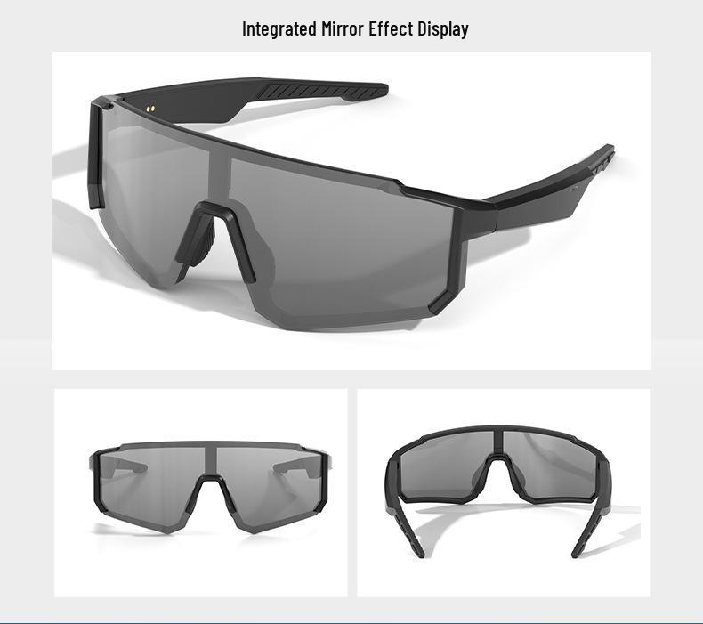 Smart Bluetooth Audio Cycling Goggles: AI Color-Changing, Windproof Glasses with Built-in Earphones