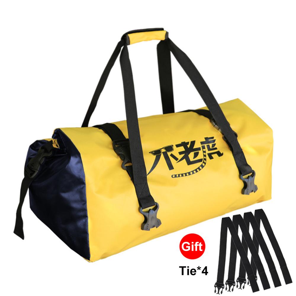 

Мотоциклетная водонепроницаемая сумка для хранения на заднем сиденье, дорожная сумка для сухого багажа на колесах, 68 л, рюкзак для багажа мотоцикла, сиденье мотоцикла золотой