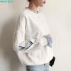 MDMYXJP Layered Long Sleeve Striped Perfect for Everyday and MD367 Women's Hoodie, Sweatshirt, Flattering, Cute, Wear, Dates, Commuting, Spring,