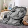 Fashionable Beauty Model Blanket Soft Throw Blanket For Home Bedroom Bed Sofa Travel Office Solid Christmas Blanket