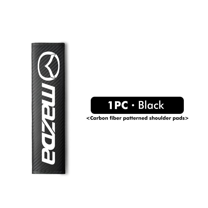 For Mazda Carbon Fibe Car Seat Belt Pads Shoulder Cover Auto Accessories 3 6 CX5 2 CX3 CX9 MX5 RX8 Axela Demio Atenza MS