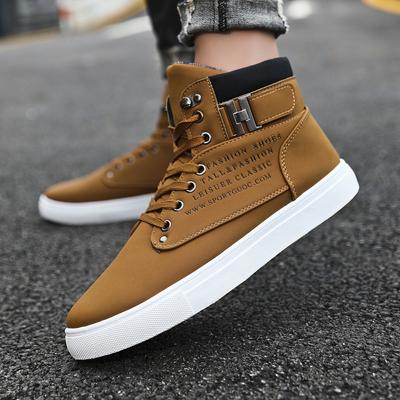 Pánské boty Martin nové podzimní a zimní korejská verze kulatá špička vysoké trendy pánské boty Martin zahraniční obchod pánské boty