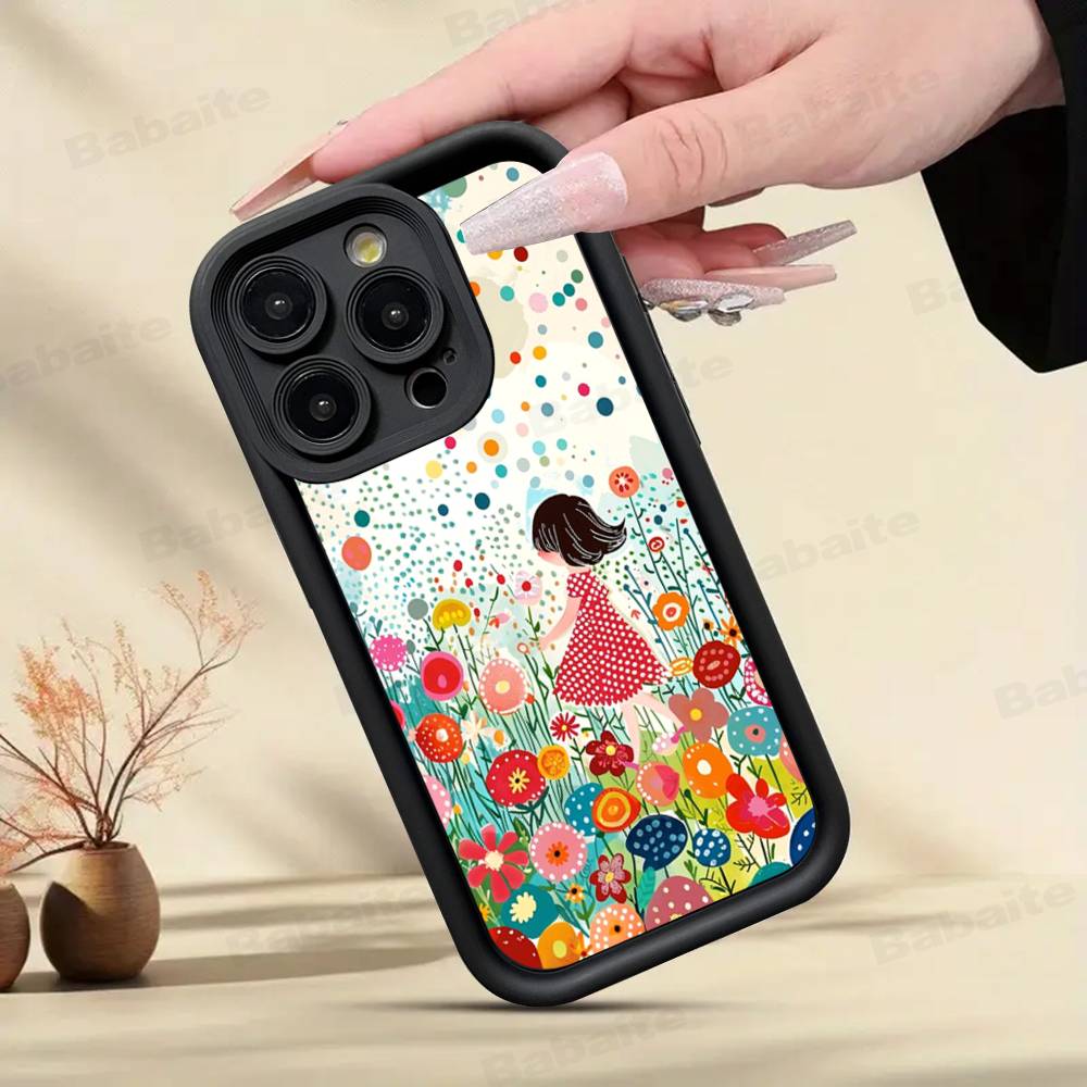 Popular Art Y-Yayoi KusamaS Phone Case For iPhone 17 16 15 13 11 12 14 Pro Max Plus Silicone Cover Shell