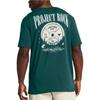 Under Armour Project Rock Letter Print Casual Loose Fit Short Sleeve T-Shirt Men Tops Moss-Green 1383221-449