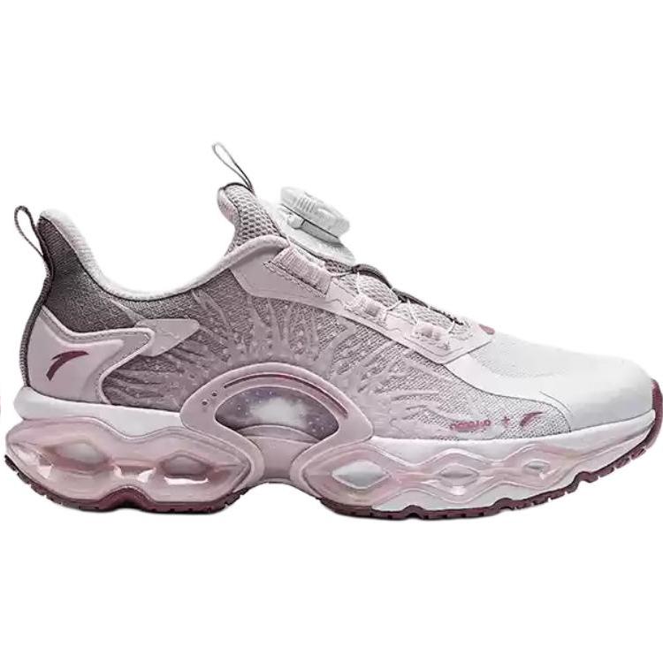 Anta Kids Energy Ring 10.0 Comfortable Soft Non-Slip Wear-Resistant Low-Top Running Shoes Kids running shoes Pink Purple White 322445504-4