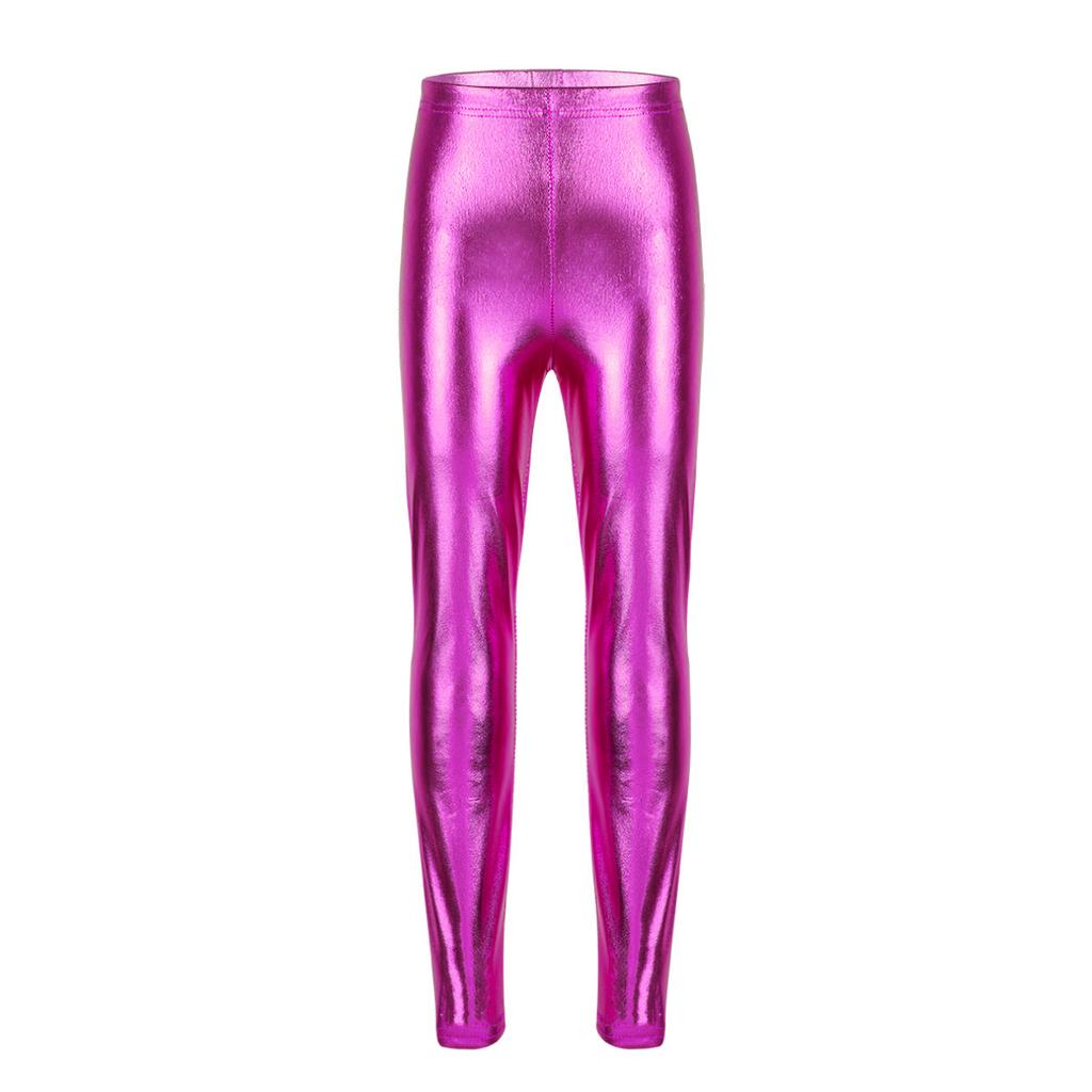 Bambini Ragazze Lucidi Metallizzato Pantaloni Skinny Leggings Yoga  Pantaloni Ginnici Stage Performance Costumi Dancewear acquista in modo  economico — spedizione gratuita, recensioni reali con foto — Joom