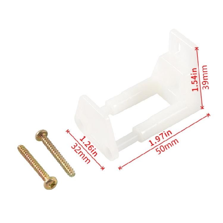Sliding Door Guide with Mounting Screws Included Sliding Door Hardware Plastic Guide for Effortless Setup & Durability