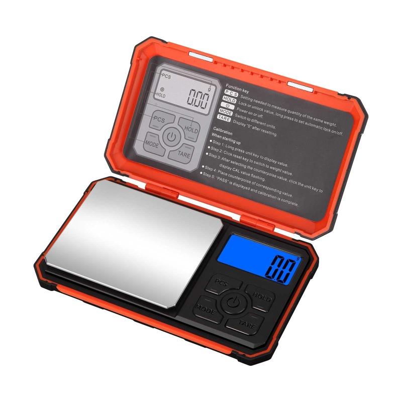 Digital Pocket Scale 100/200/300/500/1000g Jewelry Gram Scale 7 Units Conversion Calibration Weight Electronic Scale