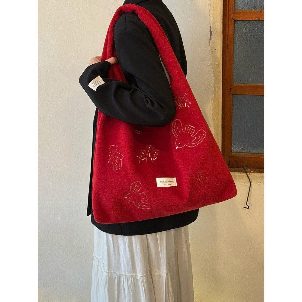 Tote Bag with Large Capacity, Suitable for Commuting, Versatile Single-shoulder Underarm Bag