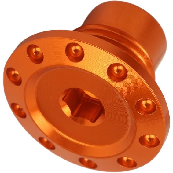 Motorcycle Engine Oil Filler Cap Aluminum Alloy Oil Filler Cap Screw Cover For Duke390 Duke250 Duke200 RC390 Vitpilen250 RC390 (Orange)