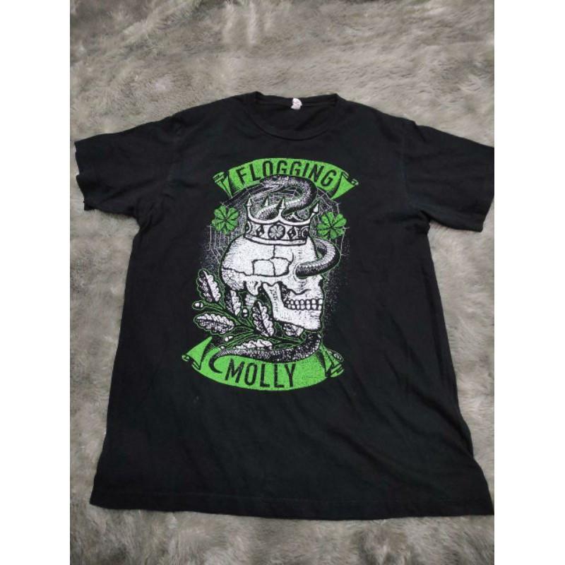 FLOGGING MOLLY T SHIRT Classic Black All Size Shirt HH115 L