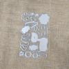 Lamb Flower Grass Frame Metal Cutting Dies Scrapbooking Silvery Embossing Die Cut Stencil DIY Photo Album Card Making