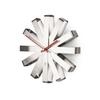 Umbra Stylish Analog Wall Clock, Nickel, 30cm Diameter, Ribbon, 2118070590