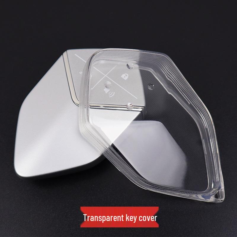 Ultra-Thin Clear Key Cover for Chang an CS75/CS75 Plus (2020-2025 Models) 1 Transparent Key Cover