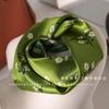 100% Silk Floral Print Scarf Women - Vintage Cute Chic Neck Wrap 53x53cm Lightweight Accessory