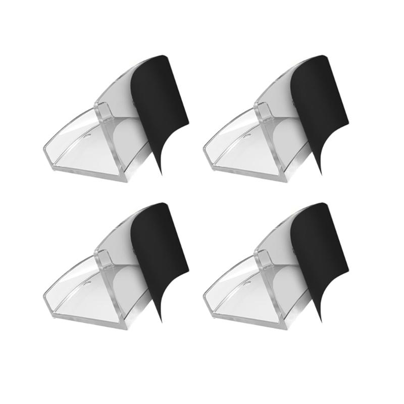 

4/6/8/12pcs Acrylic Clear Hat Stand Wall Mount Baseball Caps Hangers Reliable Hat Organizer Easy Installation Hat Rack
