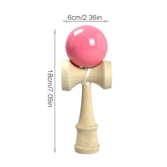 Kendama Certified Japan Association Is Skill Toy Made Wood Childrens Fitness Leisure. It Can Be Used Practice Competitions Classes Schools. (pink).