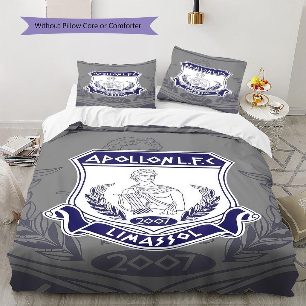 Apollon Logo Bedding Quilt Set Quilt Cover Pillowcase Home Decoration Birthday Gift (1 * Duvet Cover + 2 * Pillowcase, Without Core)