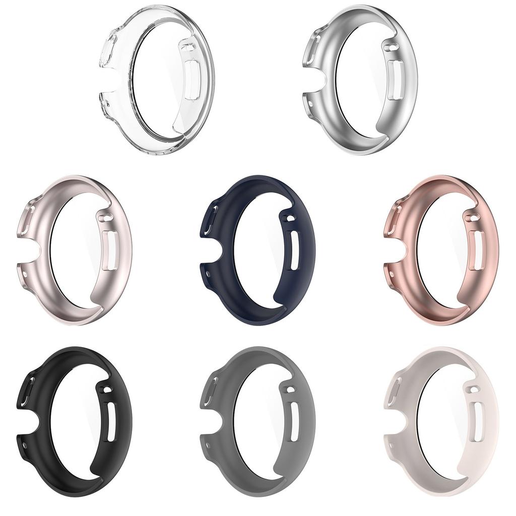 PC Glasfodral för Google Pixel Watch 2 Full Smart Watch Skärmskydd Bumper Shell Pixel Watch Watch Cover Tillbehör