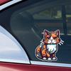 JT118#13.5x15cm Cute Calico Cat Vinyl Car Sticker Decal Animal Cat Car Sticker Cover Up Car Body Scratches Sticker