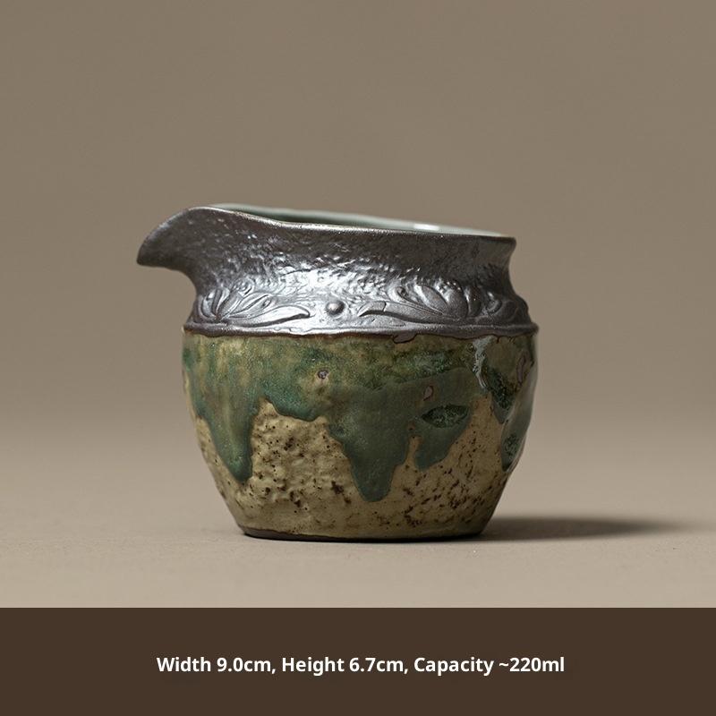 

Wudao Coarse Pottery Creative Gongdao Cup Ceramic Tea Divider Xiangyun Tea Sea Kung Fu Tea Set