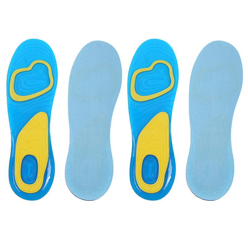 1Pair/2Pair Gel Silicone Shock Absorbing Insole Comfortable Sports Insoles Soft Flexible Sole Men and Women Non-Slip Insoles