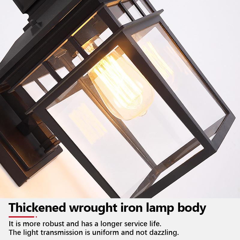 LED outdoor waterproof wall lamp iron painted garden balcony corridor wall lamp minimalist decorative wall lamp AC110-220V