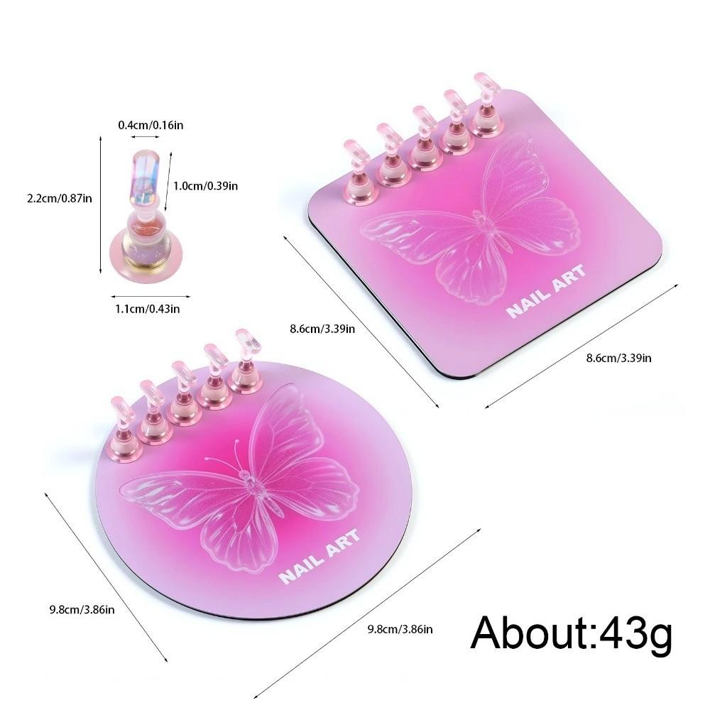 Heart Nail Holder Alloy Stand Nail Art Practice Holder New Drawing Pallet  Nail Supplies