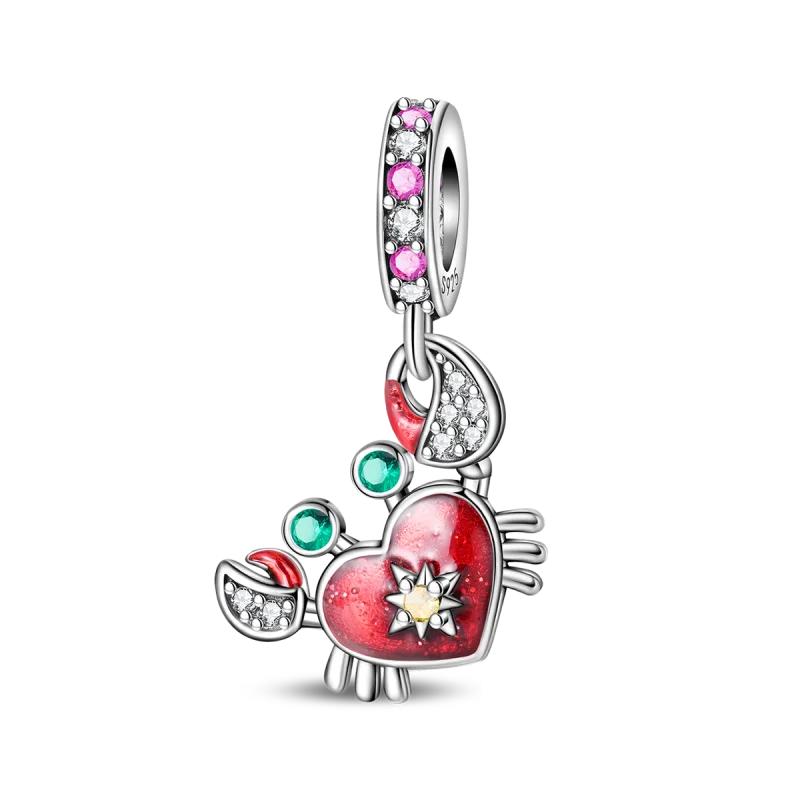 Copper Luminous Blue Wishing Bottle Charms Angel Conch Pendant Bead Fit Bracelet Diy Exquisite Jewelry Making