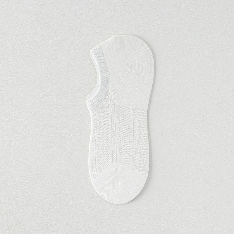 Women's Summer Thin Mesh Breathable Boneless Invisible Silicone Non Slip Shallow Mouth Boat Socks