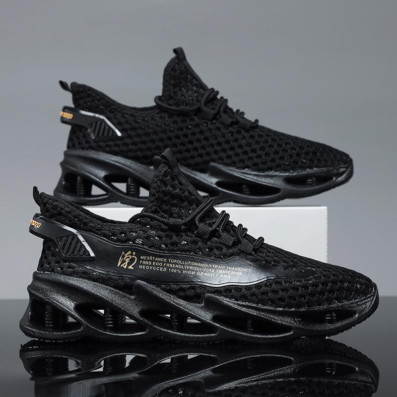 2025 New Men's Fly-woven Mesh Sneakers Are Breathable and Non-smelly In Summer, Lightweight Running Shoes, and Driving Casual Shoes.