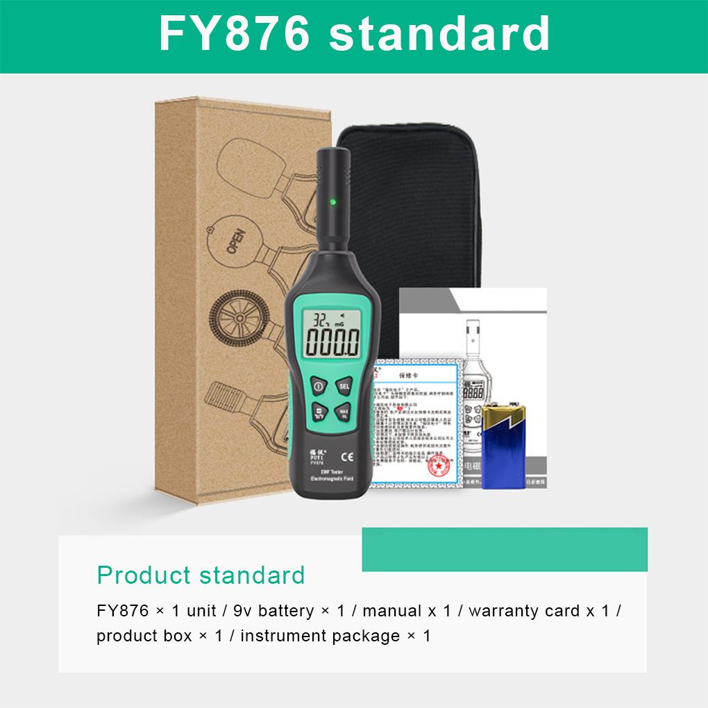 Digital Display Electromagnetic Tester Portable LCD Screen Detector