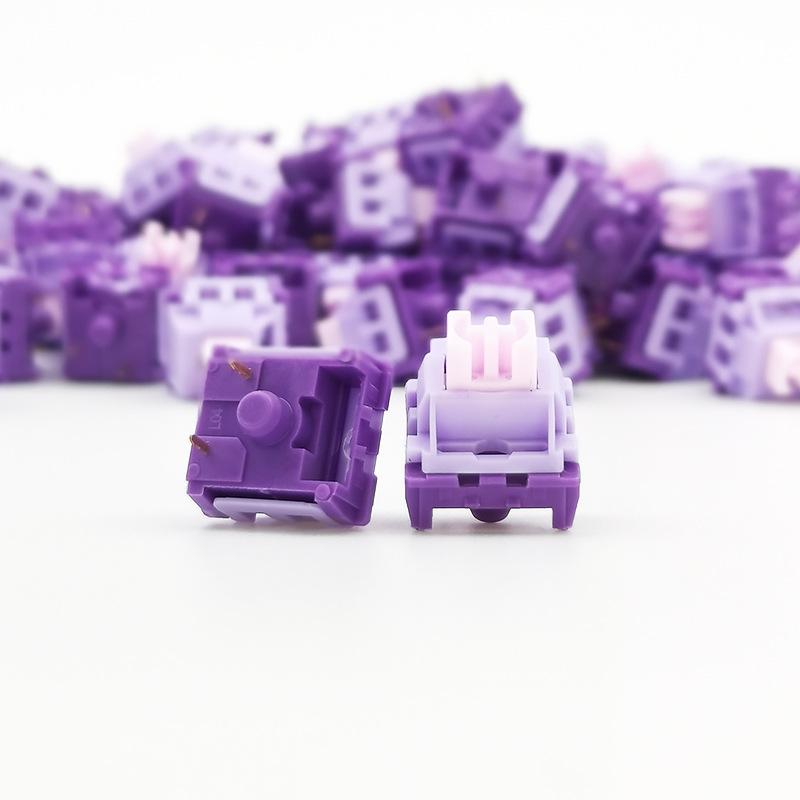 MMD Starry Flower Linearer Tastaturschalter 3-Pin 45gf Für Hot-Swap Mechanische Tastatur Pom-Achse Fabrikgeschmiert Benutzerdefiniertes Spiel-KIT