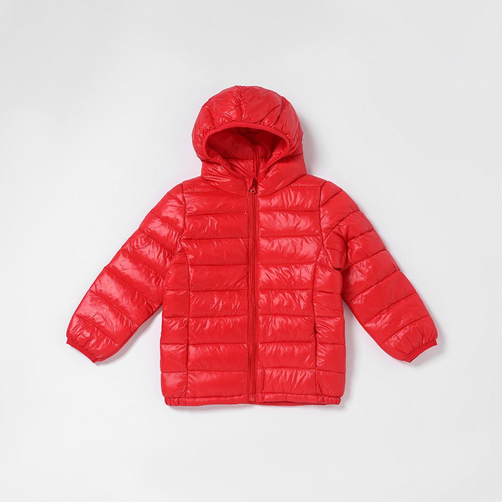 Trendig dunjacka med huva för barn