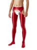 Oil Shiny Glossy Crotchless Pantyhose Sexy Open Crotch Pants Wet Look Tights Silky Stockings Slim High Waist Leggings